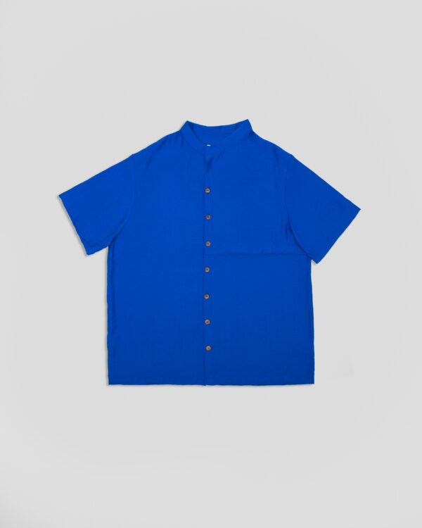 Camisa manga corta azul - Imagen 5