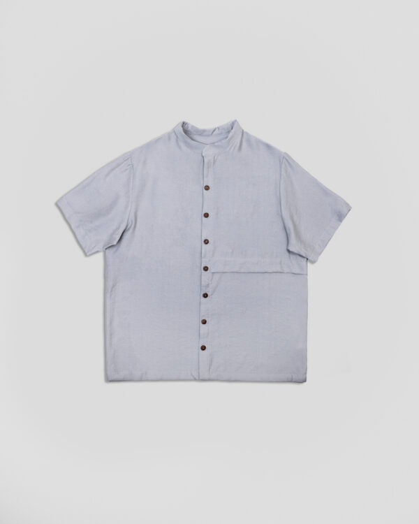 Camisa manga corta gris - Imagen 4
